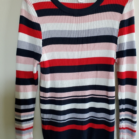 Striped Pink Sweater - Picture 3 of 6